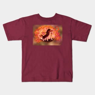 Autumn beagle Kids T-Shirt